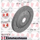 ZIMMERMANN Bremsscheibe 100.3370.70 Formula Z