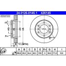 Bremsscheibe Mitsubishi P. Pajero 2.5-3.2Di-D/3.5-3.8 00 24.0126-0145.1