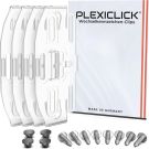 Rahmenlose Kennzeichenhalter Plexi Click V3 Transparent Plexiclick V3 transp