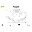 VALEO Bremsscheibe 186523