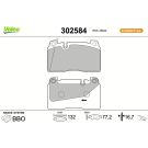 VALEO Bremsbeläge 302584