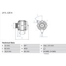 Lichtmaschine 0 986 038 180