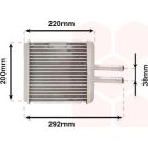 VAN WEZEL Wärmetauscher, Innenraumheizung 81006027