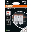 W21/5W LEDriving SL Red 12V Blister 2 Stück OSRAM