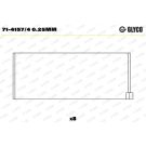 GLYCO Pleuellager 71-4157/4 0.25mm