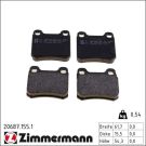 ZIMMERMANN Bremsbeläge 20687.155.1