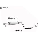 Mittelschalldämpfer 34.6107