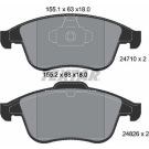 Bremsbelagsatz Renault P. Megane 02- 2.016V/Dci 2471001