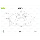 VALEO Bremsscheibe 186176