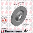 ZIMMERMANN Bremsscheibe 100.3305.20