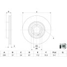 BOSCH Bremsscheibe 0 986 479 H74