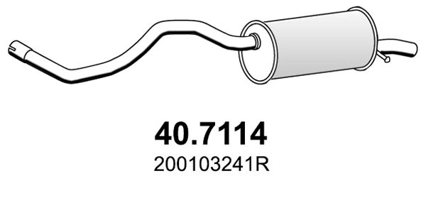 Endschalldämpfer RENAULT Clio 12 40.7114