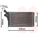 VAN WEZEL Wärmetauscher, Innenraumheizung 03006097