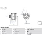 Lichtmaschine FIAT,IVECO,UAZ 0 986 046 060