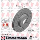 ZIMMERMANN Bremsscheibe 400.3636.20 Coat Z