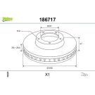 VALEO Bremsscheibe 186717