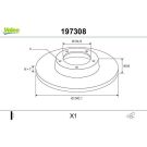 VALEO Bremsscheibe 197308