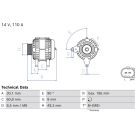 Lichtmaschine AUDI A1,A3,SKODA,SEAT,VW 03 0 986 086 330