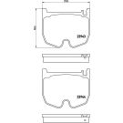 BREMBO Bremsklötze VA P 50 062