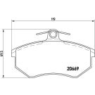 BREMBO Bremsklötze VA P 85 092