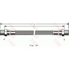 Bremsschlauch VA BMW E12,E21,E23,E24,VOL 75 PHA140
