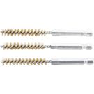 BGS Messingbürste 8 mm Antrieb Außensechskant 6,3 mm (1/4 ) 3-tlg 3078-8-M