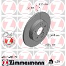 ZIMMERMANN Bremsscheibe 400.1406.20 Coat Z