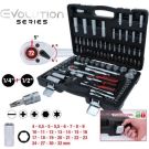 KS TOOLS Satz Steckschlüssel 1/4 +1/2 , 94-teilig 911.0694