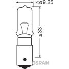 H21W OSRAM 24V 21W BAY9S METALLSOCKEL ORIGINAL 64138