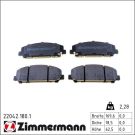 ZIMMERMANN Bremsbelagsatz, Scheibenbremse 22042.180.1