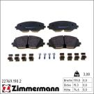 ZIMMERMANN Bremsbelagsatz, Scheibenbremse 22769.190.2