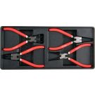 Seegeringzangen Satz 4-Tlg. 180Mm In Schubladeneinlage YT-55443