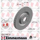 ZIMMERMANN Bremsscheibe 230.2380.20 Coat Z