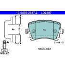 Bremsbelagsatz Skoda T. Octavia 1,0-2,0 12- Keramik 13.0470-2887.2