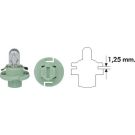 Glühlampe Bax 12V/2W 8,4D Hellgrün (Mit Kunststoffkoch.) 10Stk 002053100000