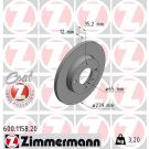 ZIMMERMANN Bremsscheibe 600.1158.20
