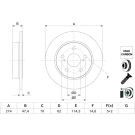 BOSCH Bremsscheibe 0 986 479 H73