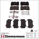 ZIMMERMANN Bremsbeläge 24098.170.3