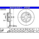 Bremsscheibe Fiat S. 500/Bravo/Brava/Panda 95 24.0112-0127.1