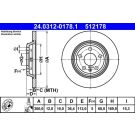 Bremsscheibe Vw T. A4/A5/A6/A7/Q5 08- Power Disc 24.0312-0178.1