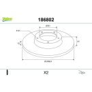 VALEO Bremsscheibe 186802