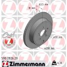 ZIMMERMANN Bremsscheibe 590.2826.20 Coat Z