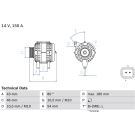 Lichtmaschine CITROEN,PEUGEOT,FIAT,LANCIA 0 986 046 240