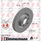 ZIMMERMANN Bremsscheibe 460.1575.20 Coat Z