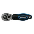 SW-Stahl Umschaltknarre, extra kurz 1/4Z feinverzahnt, 72 Zähne 05710SB