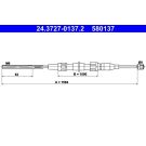 ATE Handbremsseil Seilzug Festellbremse 24.3727-0137.2