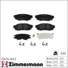 ZIMMERMANN Bremsbelagsatz, Scheibenbremse 22434.145.2