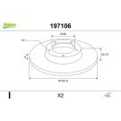 VALEO Bremsscheibe 197106