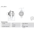 Lichtmaschine 0 986 081 820