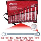 KS TOOLS CLASSIC Doppel-Steckschlüsselsatz, gebogen, 11-teilig, 6-32 mm 517.0222